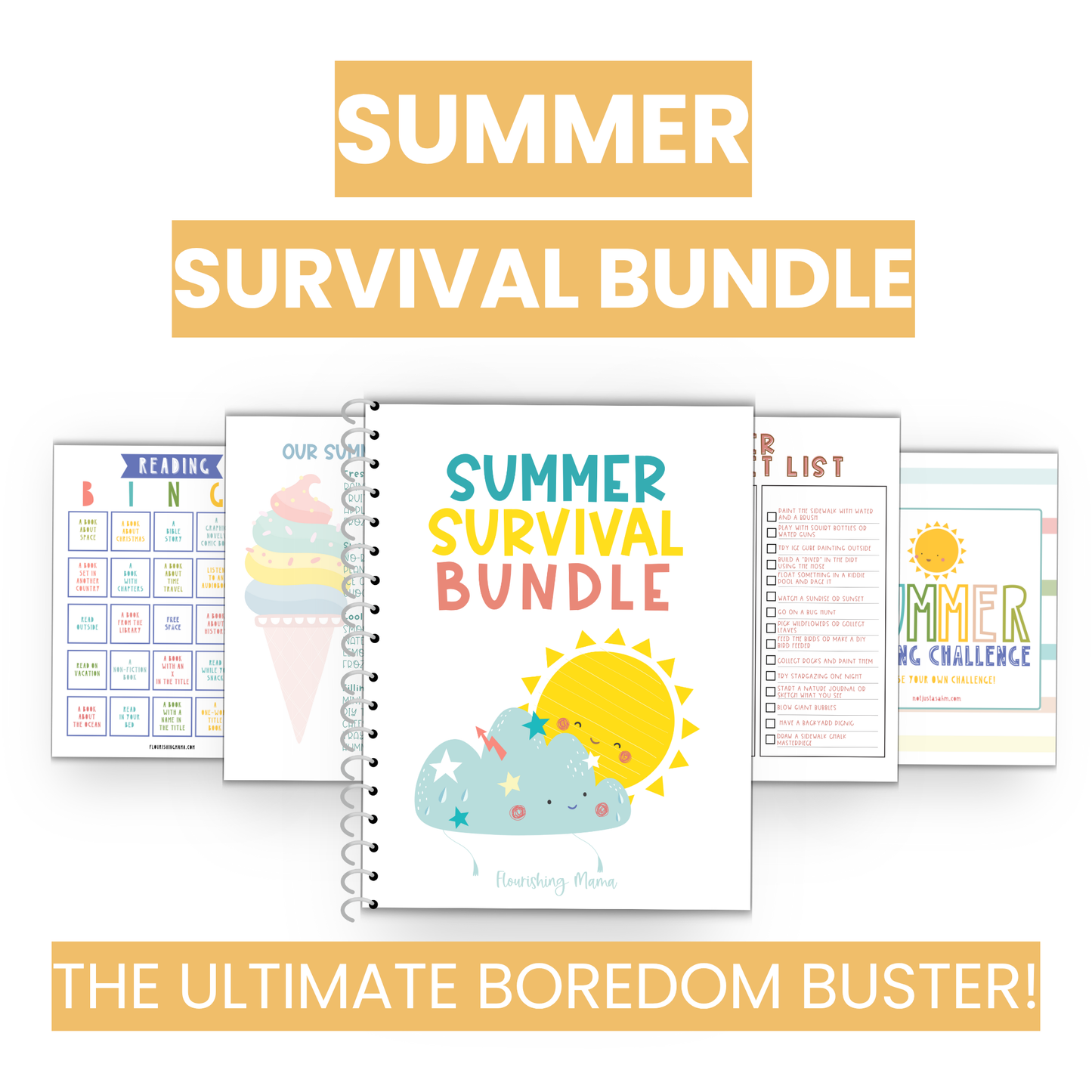Summer Survival Kit for Moms & Kids (Printable Bundle)