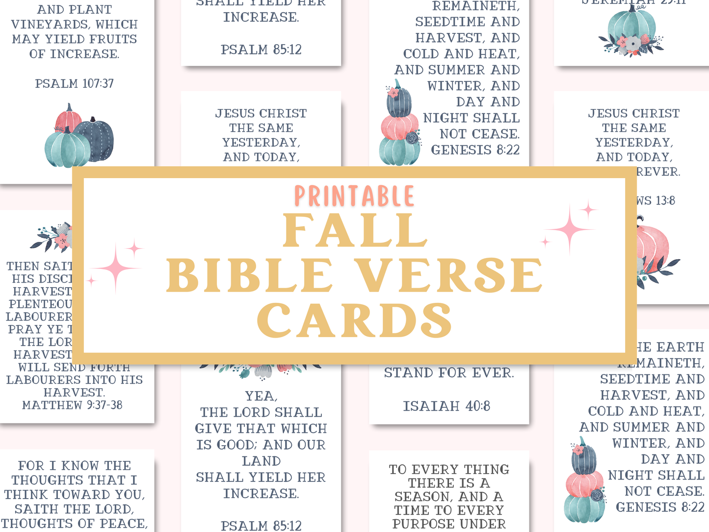 Printable Fall Bible Verse Cards