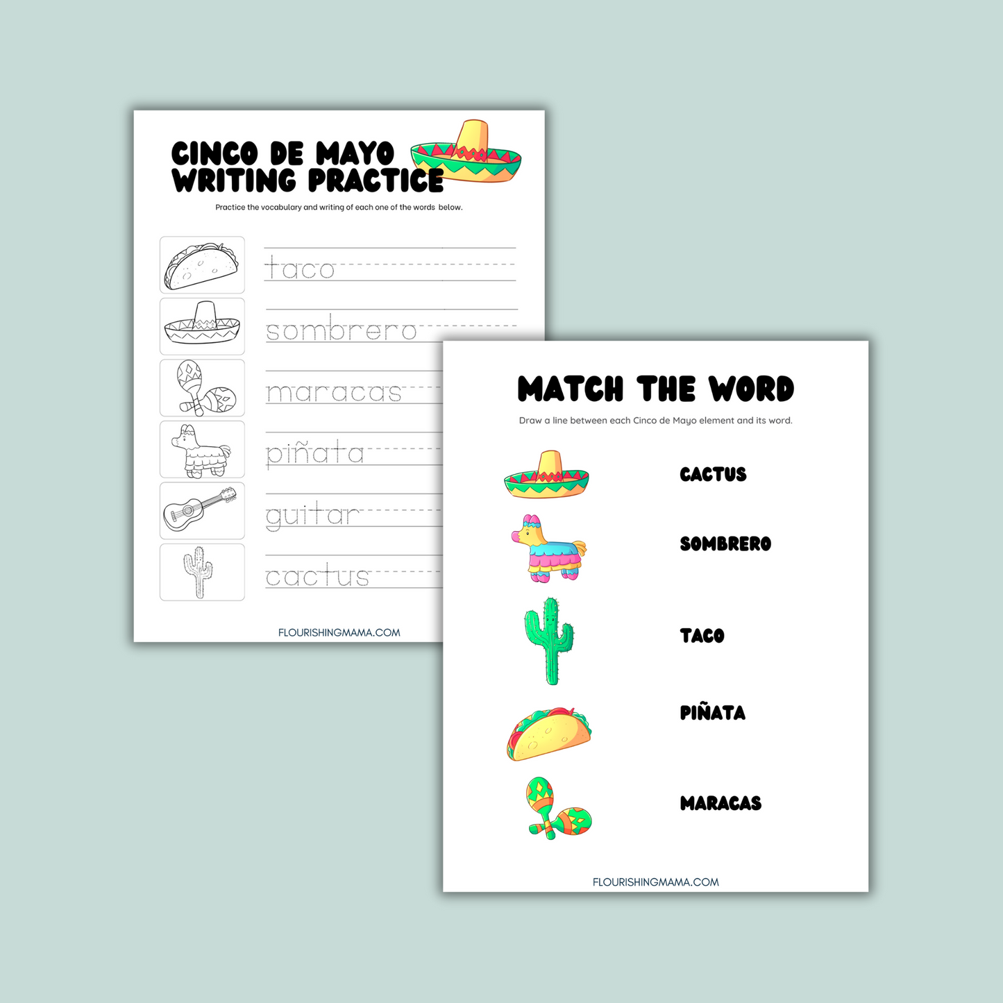 Cinco de Mayo Coloring and Activity Book