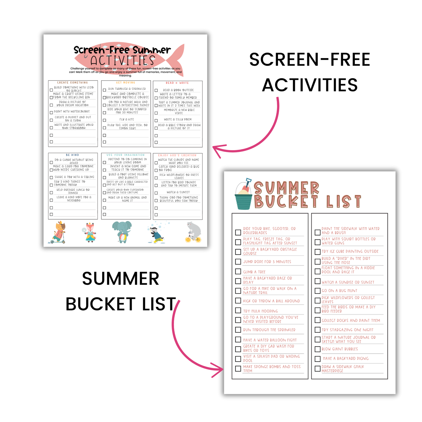 Summer Survival Kit for Moms & Kids (Printable Bundle)