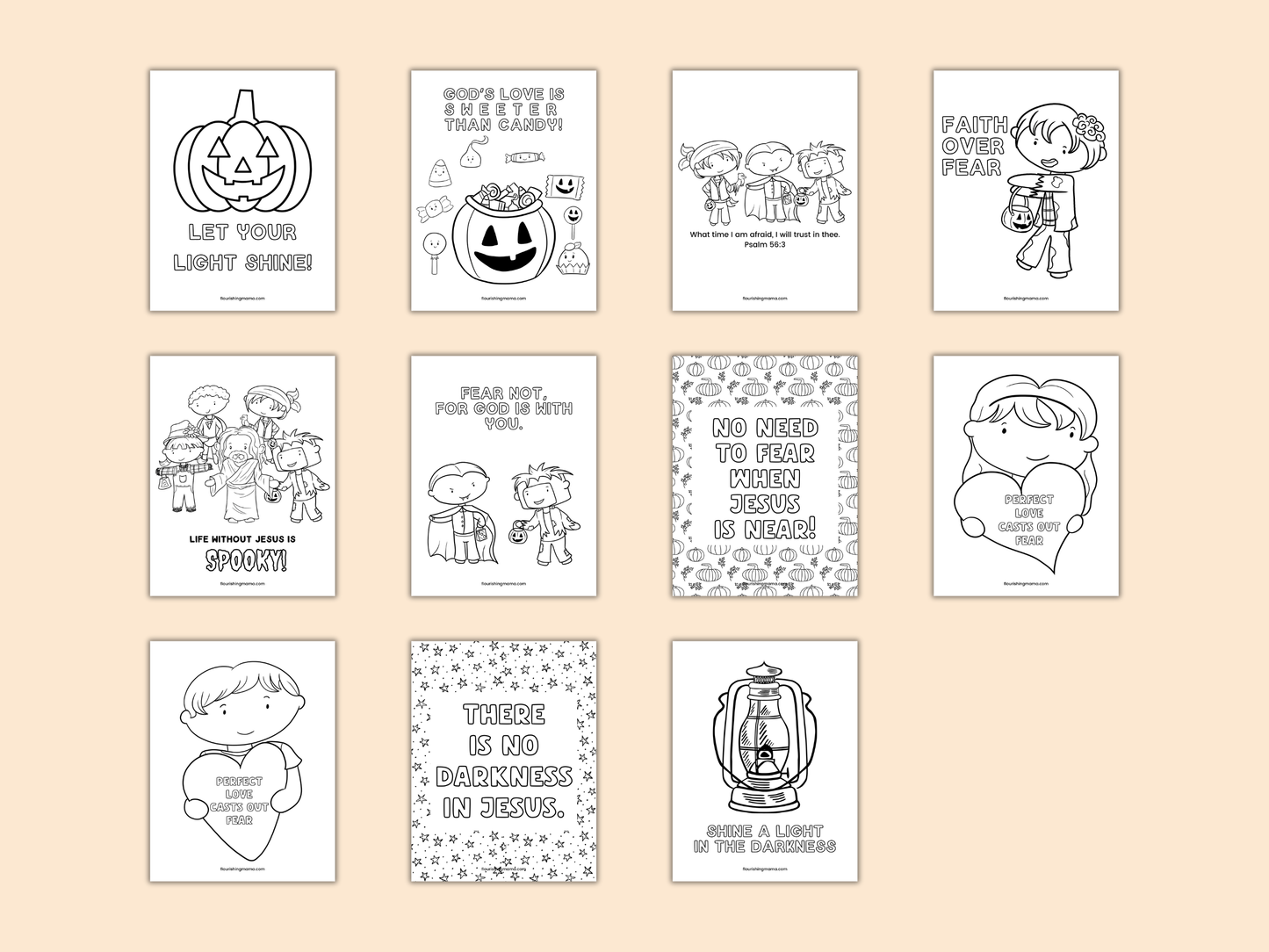 Christian Halloween Coloring Pages