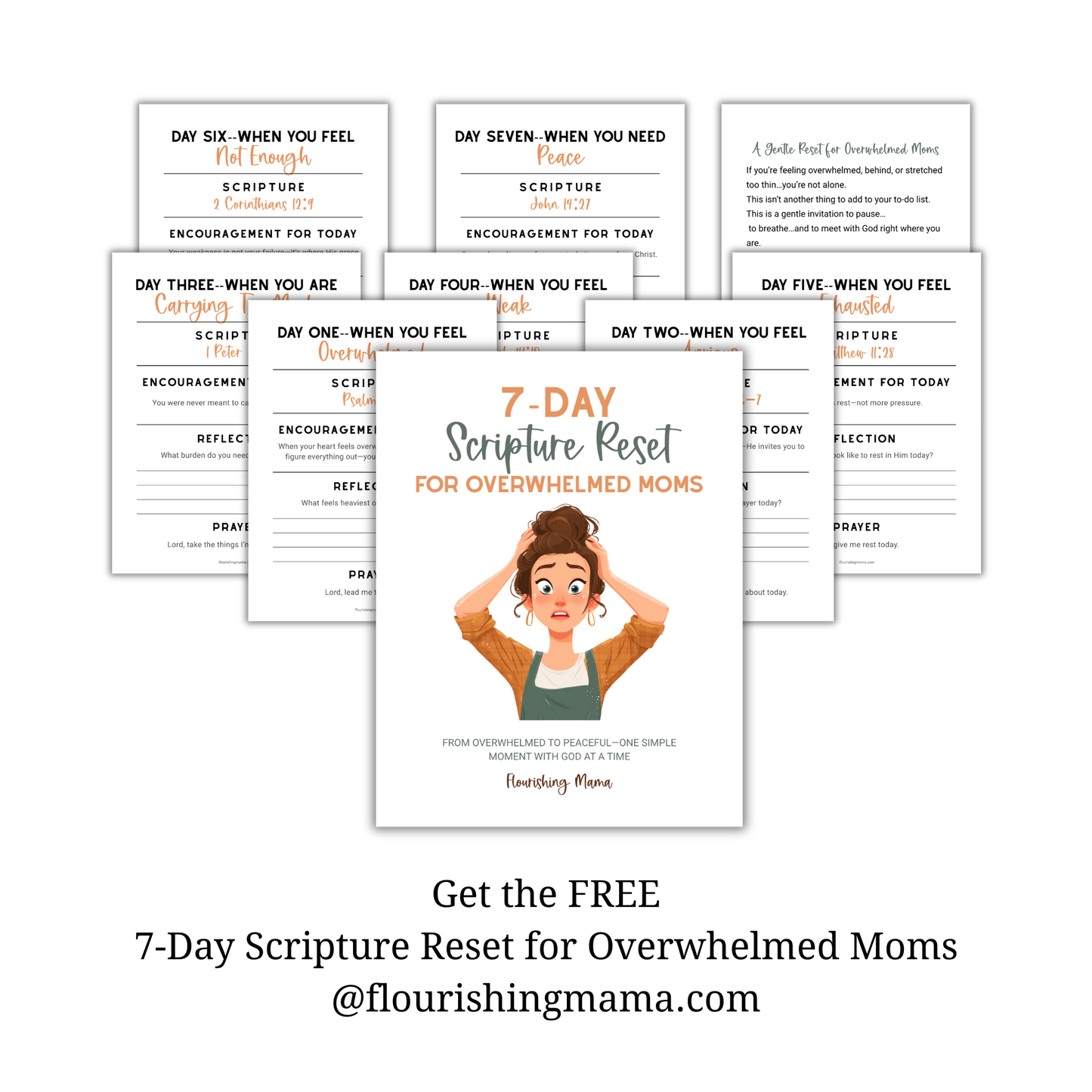 Overwhelmed Mom Scripture Cards (Printable)