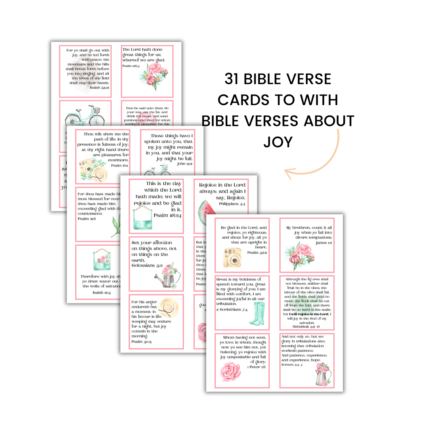 Joy in the Journey Scripture Cards