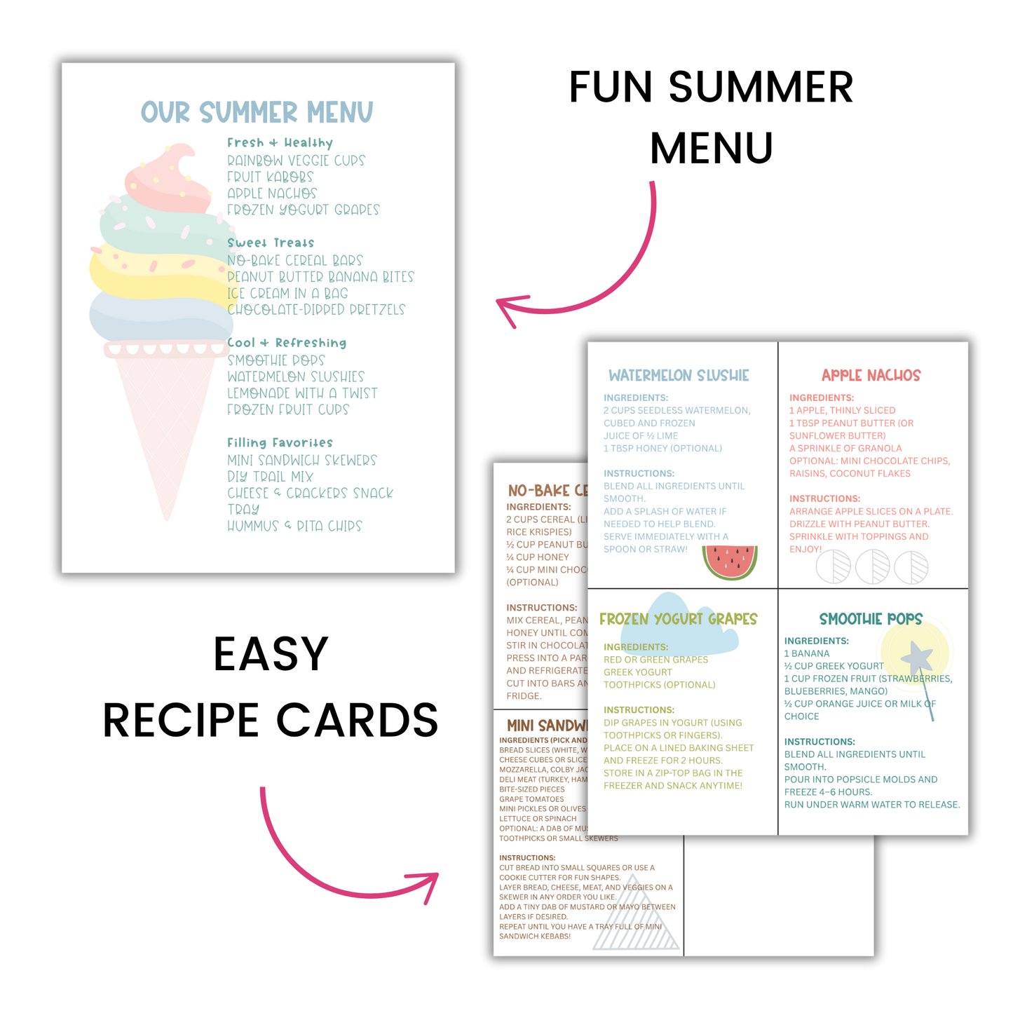 Summer Survival Kit for Moms & Kids (Printable Bundle)