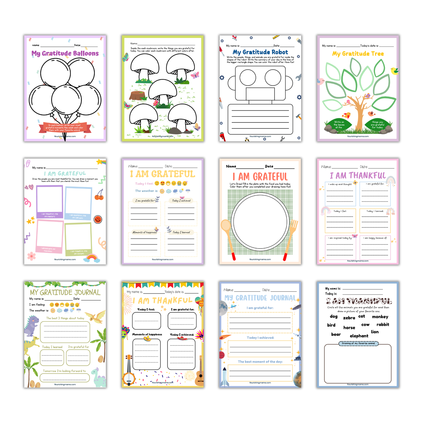 Printable Gratitude Journal for Kids