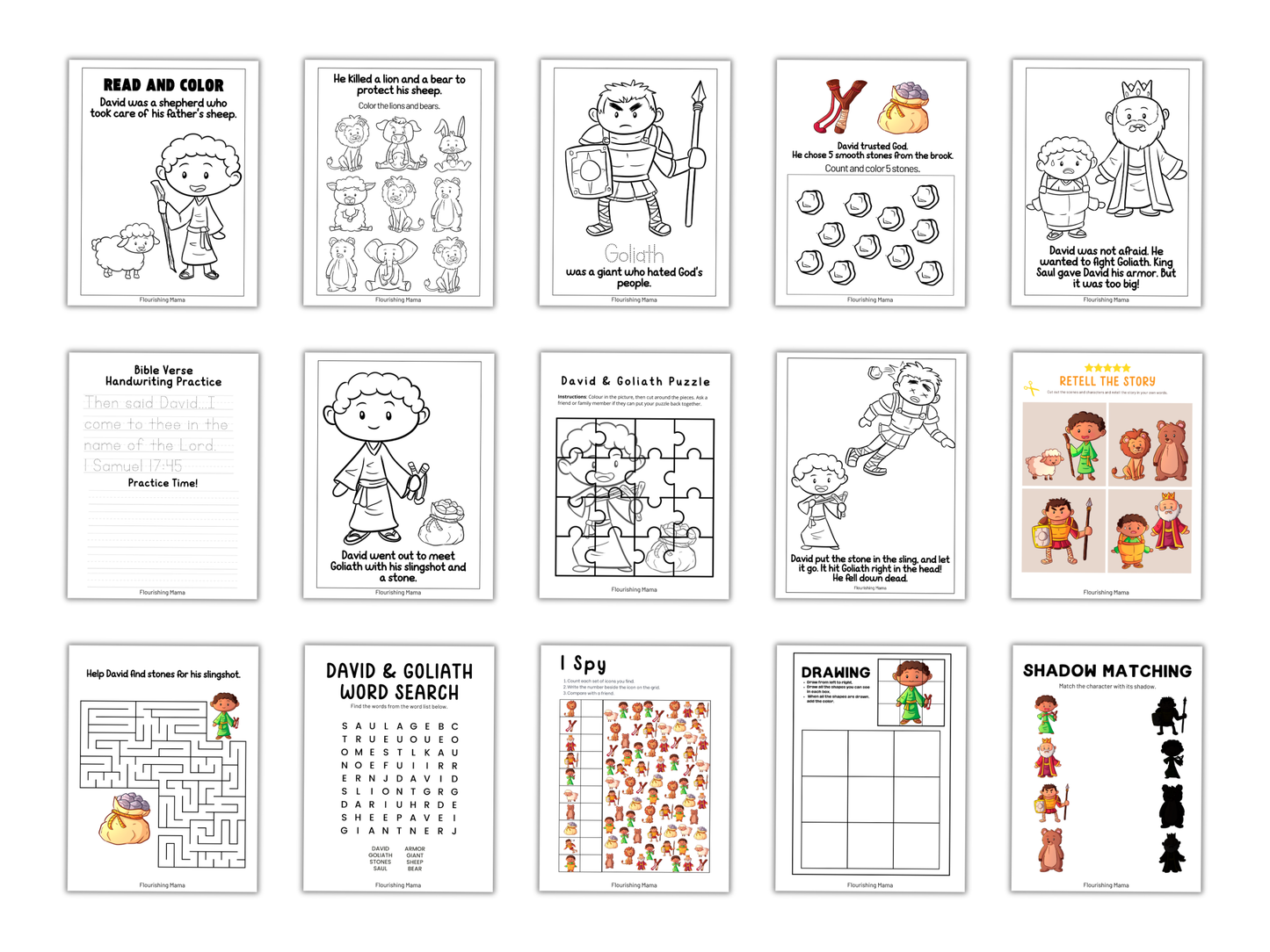 David and Goliath Activity Pack