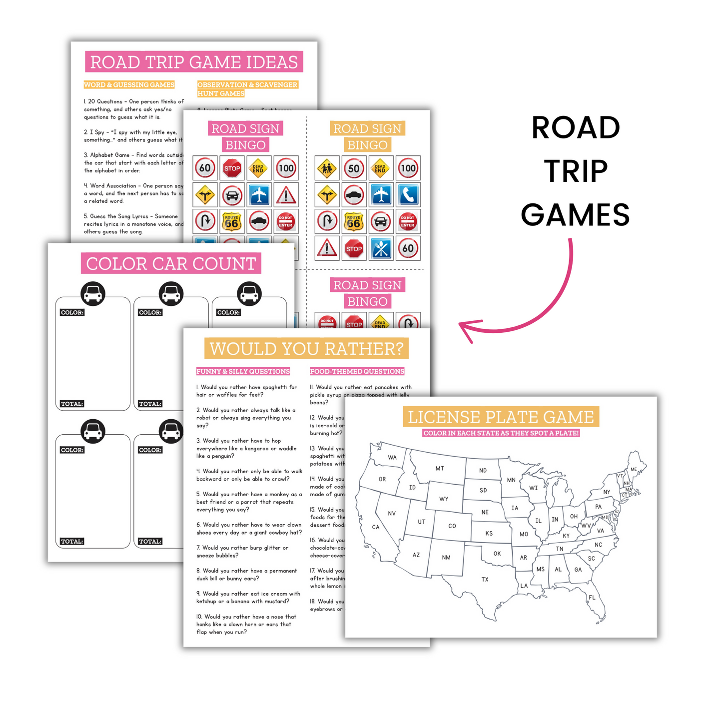 Summer Survival Kit for Moms & Kids (Printable Bundle)