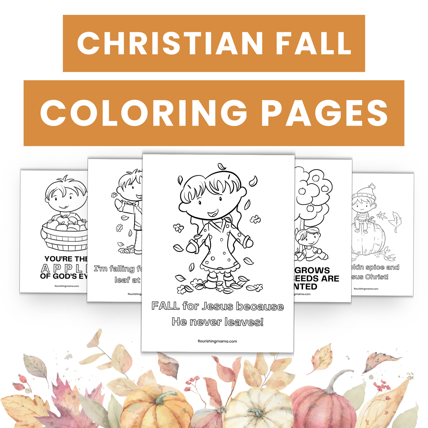 Christian Fall Coloring Pages