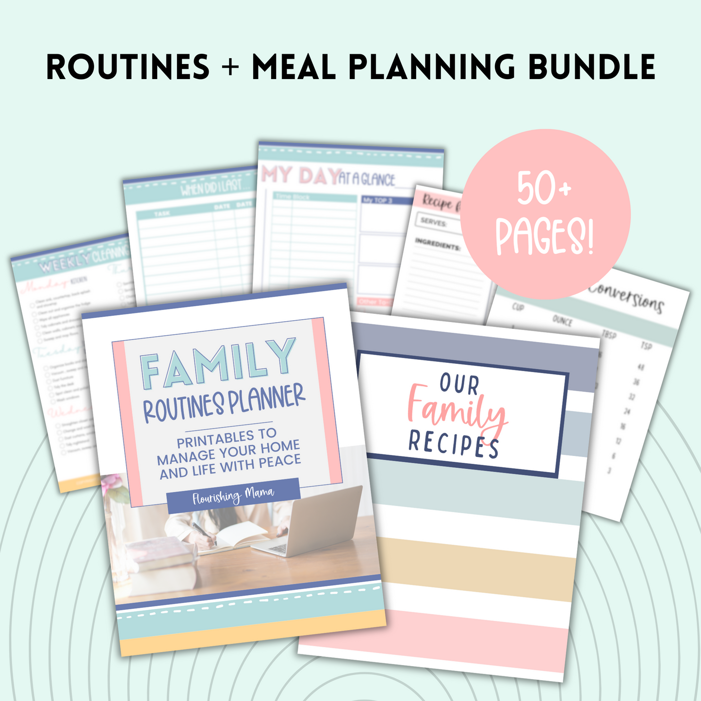 Family Routines + Meal Planning Bundle