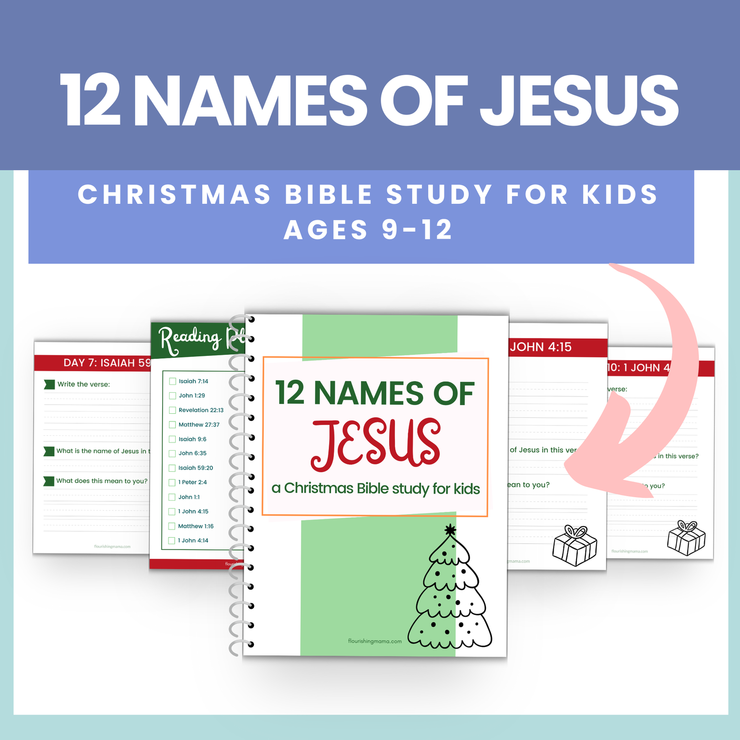 12 Names of Jesus: A Christmas Bible Study for Kids