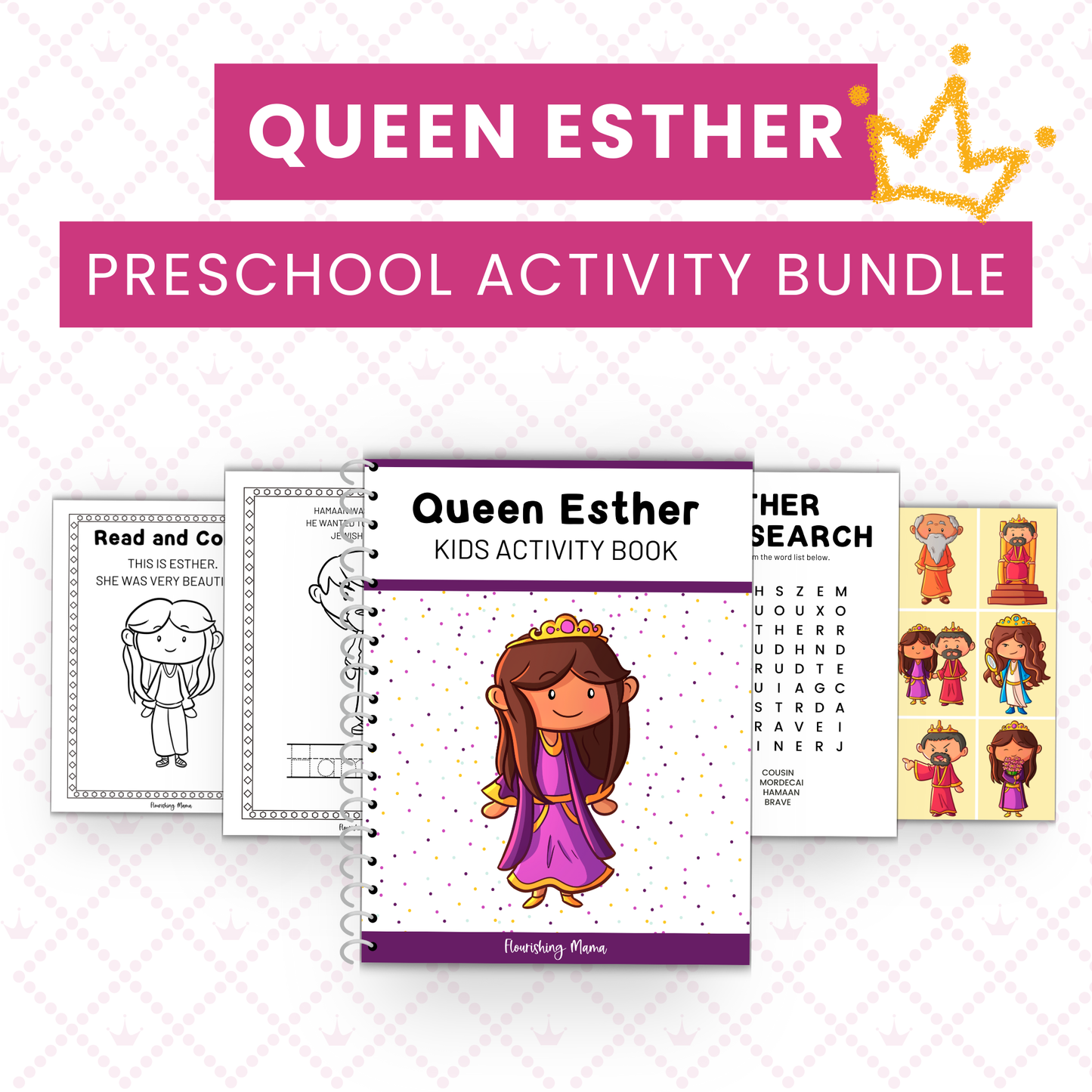 Esther Bible Storybook and Activities Bundle (Printable)