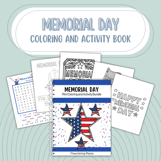 Memorial Day Coloring and Activity Book