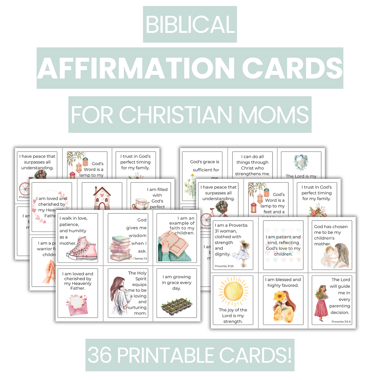 Affirmation Cards for Christian Moms