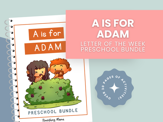 A is for Adam Letter of the Week Preschool Bundle