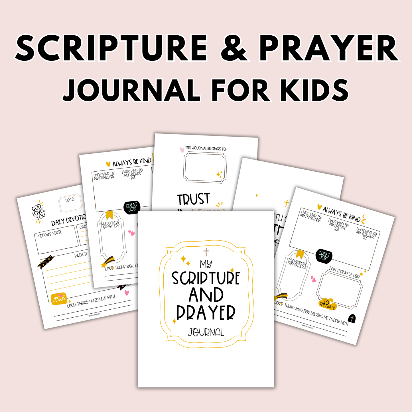 Printable Scripture and Prayer Journal