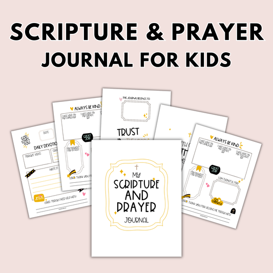 Printable Scripture and Prayer Journal