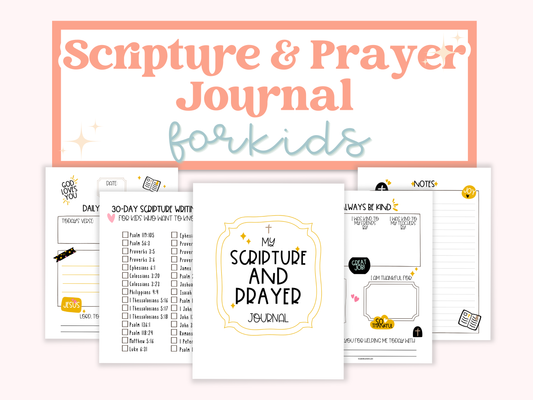 Printable Scripture and Prayer Journal
