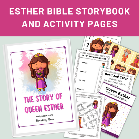 Esther Bible Storybook and Activities Bundle (Printable)