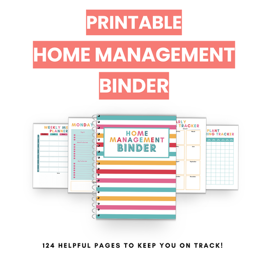 Printable Home Management Binder for Christian Homemakers