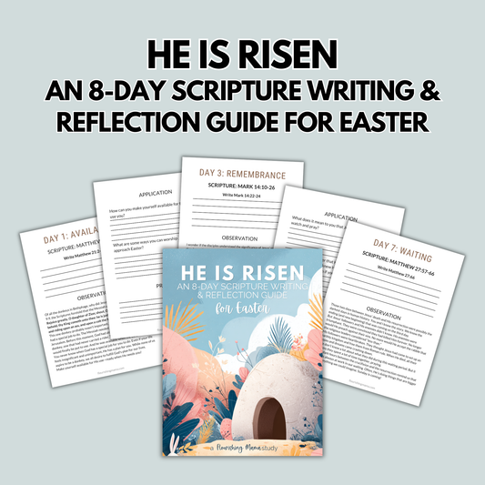 He Is Risen: A SOAP Bible Study for Holy Week (8-Day Easter Devotional for Moms)