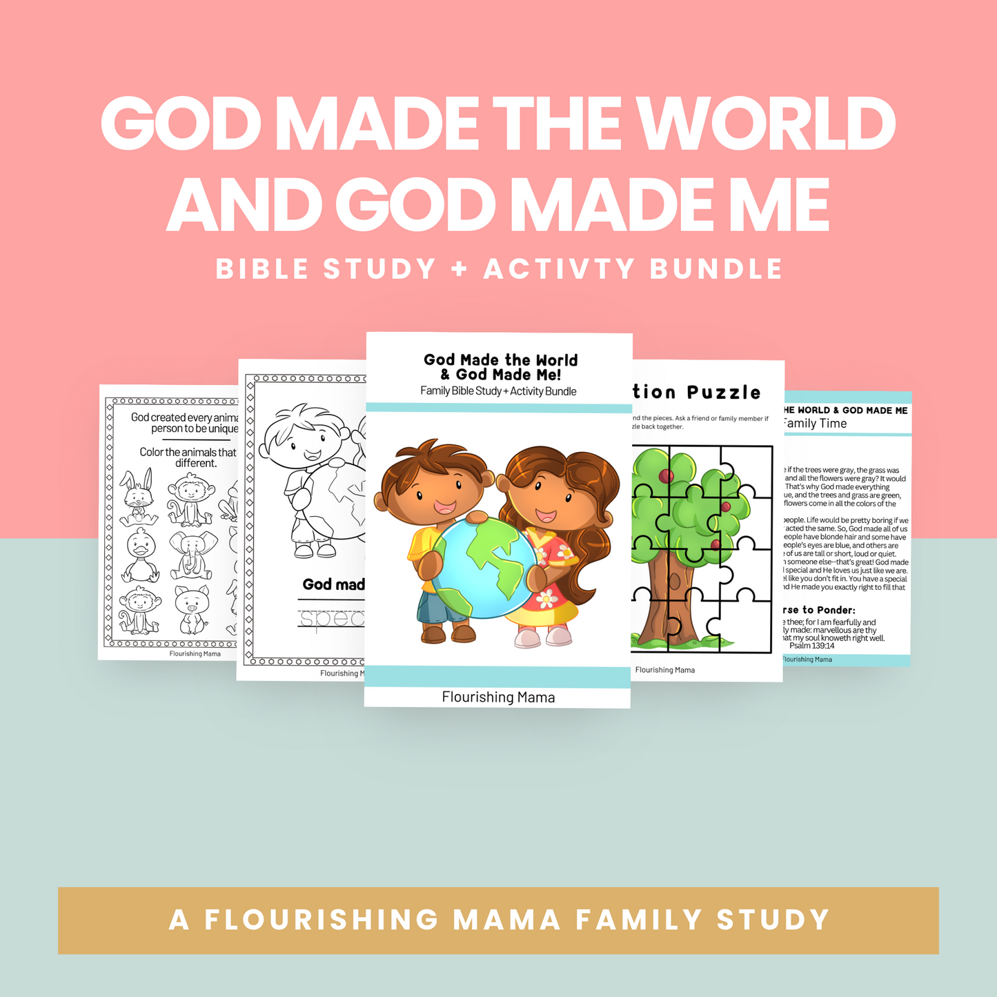 God Made the World and God Made Me Bible Activity Bundle