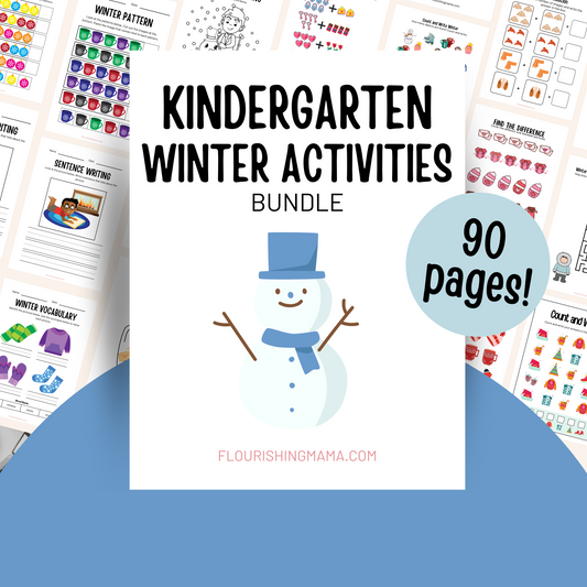 Kindergarten Winter Activities Bundle