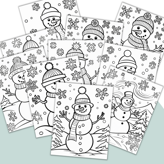 Snowmen Coloring Pages