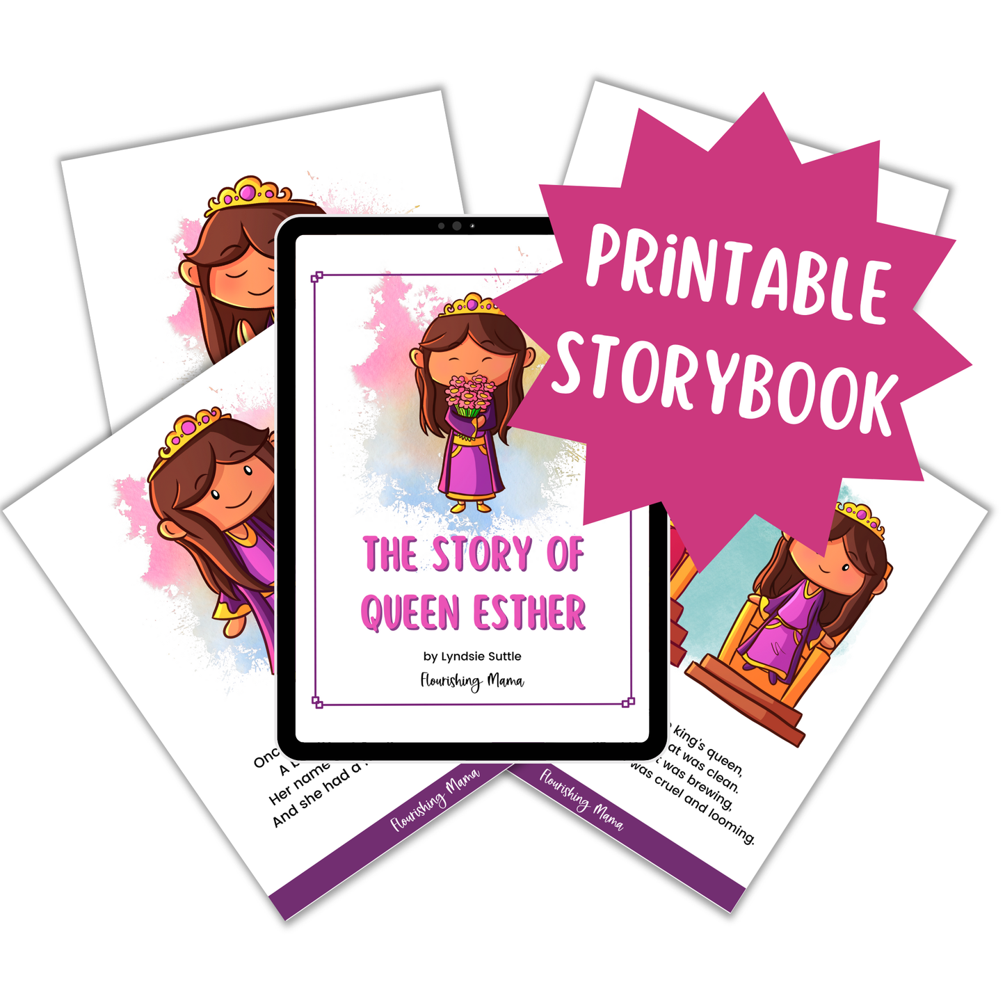 Esther Bible Storybook and Activities Bundle (Printable)