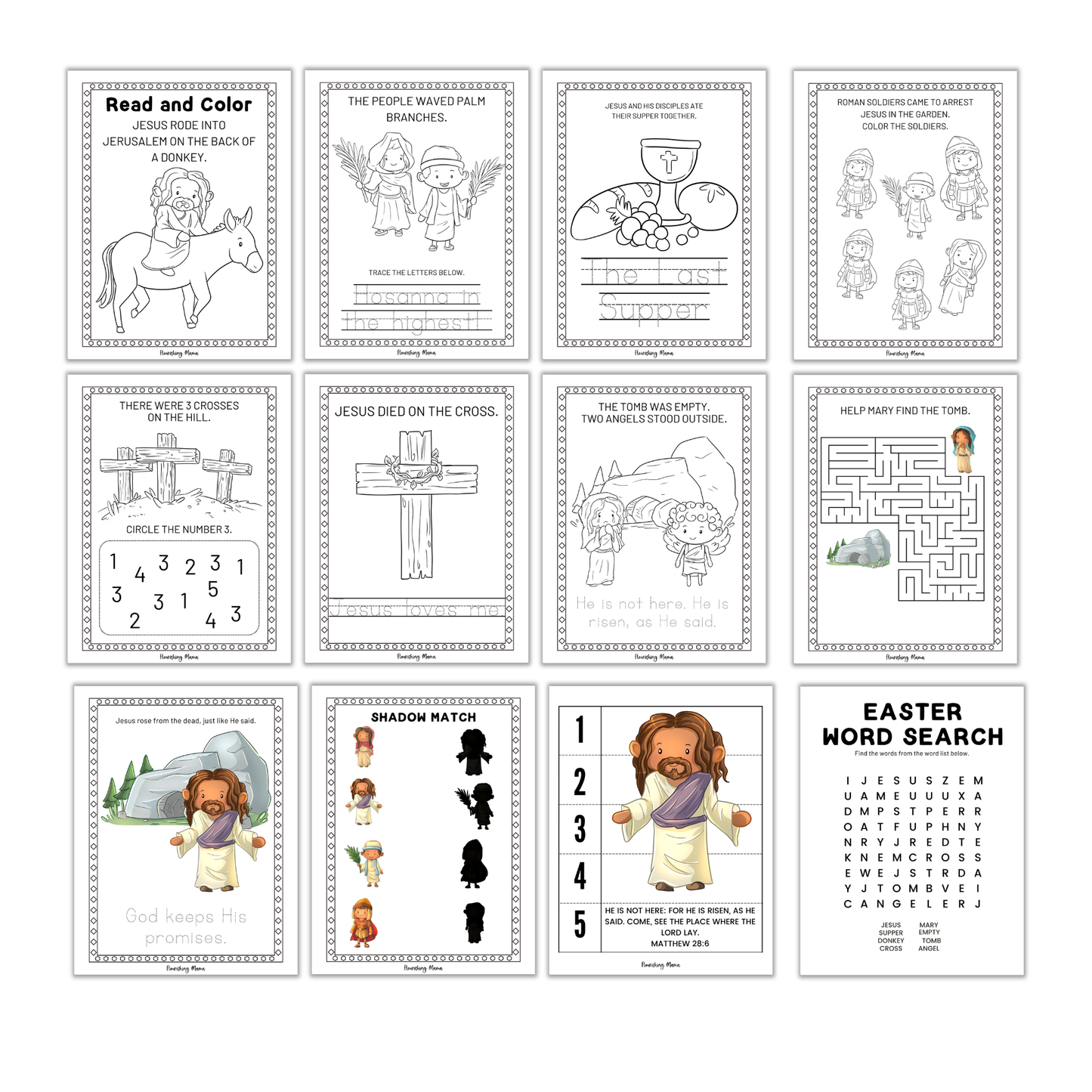 The Story of Easter Activity Book for Kids