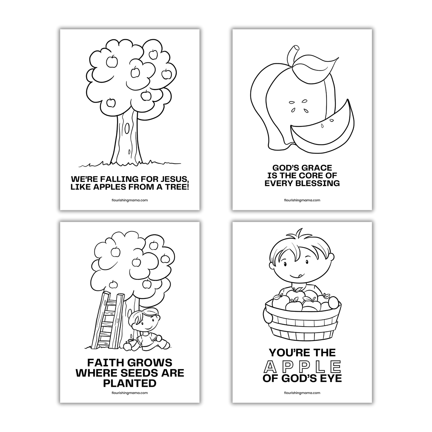 Christian Fall Coloring Pages