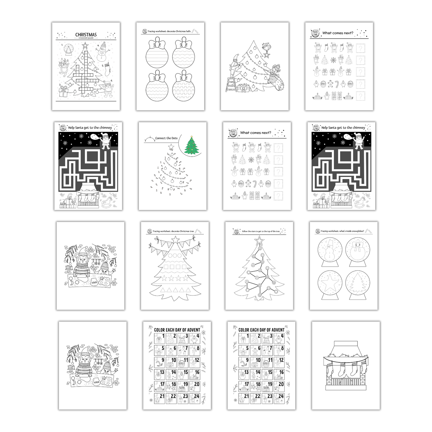 Christmas Activities Bundles for Kids