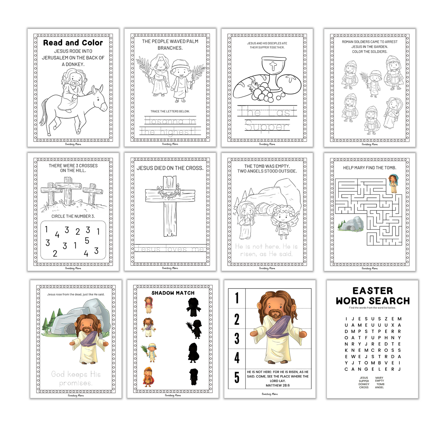 The Story of Easter Activity Book for Kids