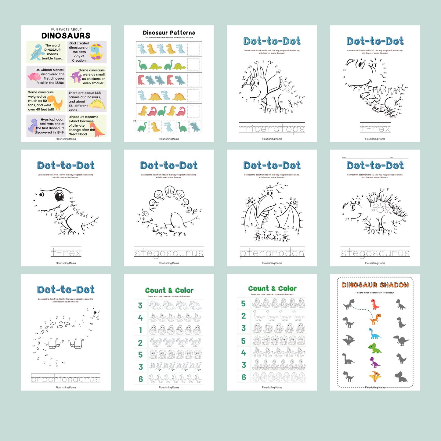 Dinosaur Activity Bundle