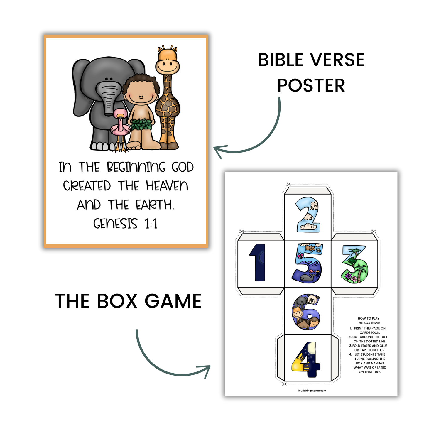 6 Days of Creation Bible Lesson for Preschool | Print and Go Bible Lesson