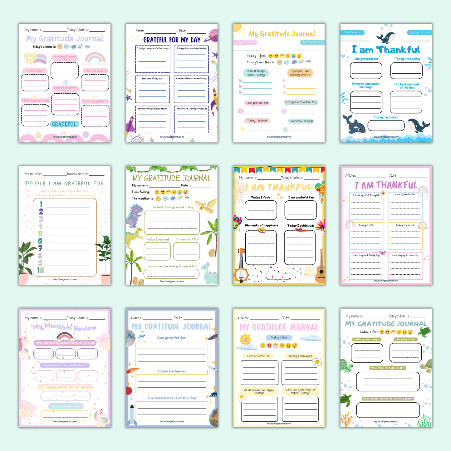 Printable Gratitude Journal for Kids