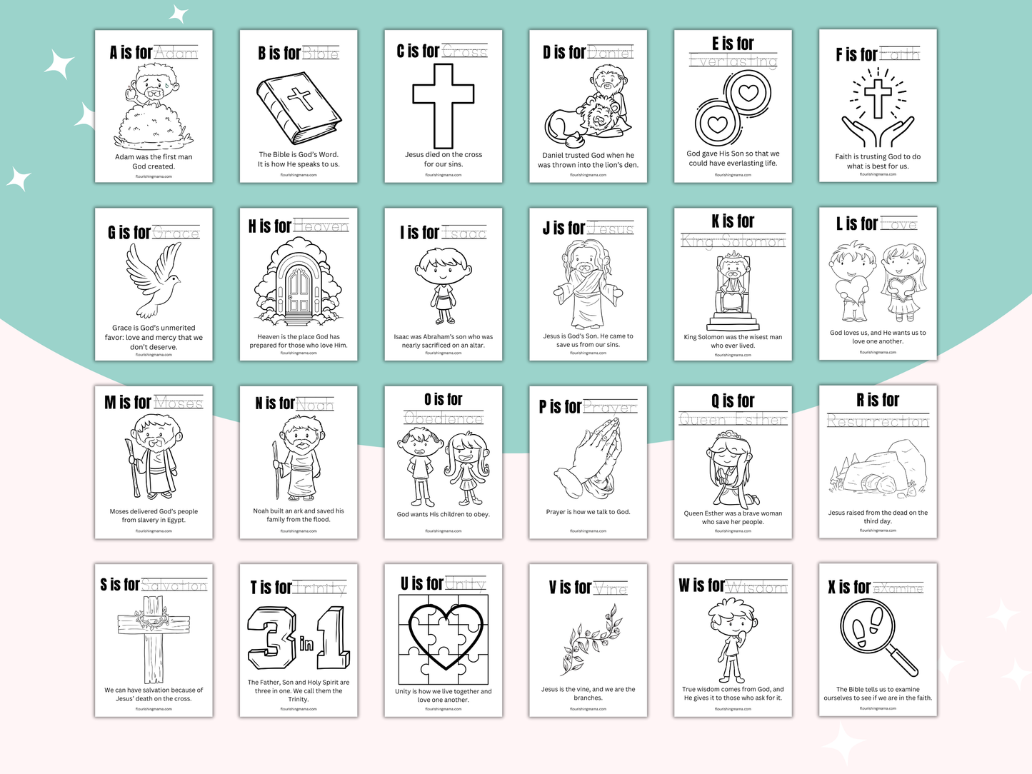 Bible ABC Coloring Book