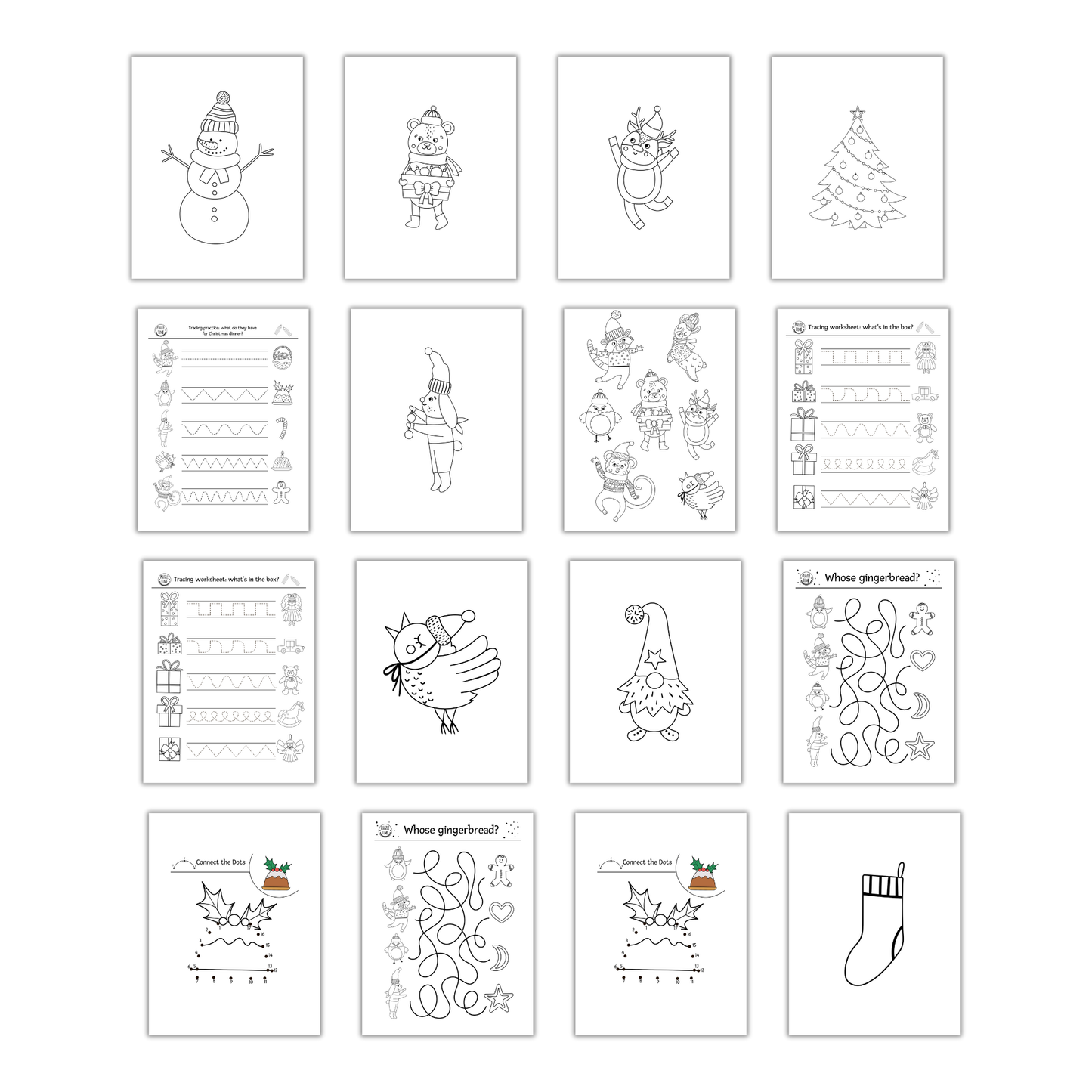 Christmas Activities Bundles for Kids