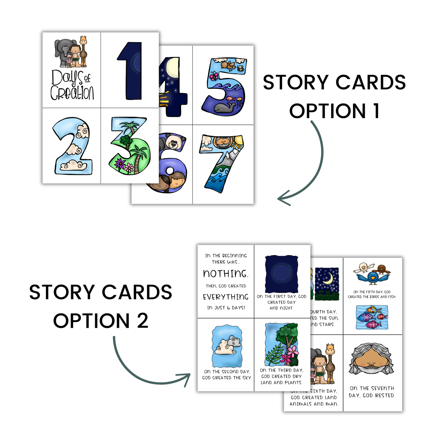 6 Days of Creation Bible Lesson for Preschool | Print and Go Bible Lesson