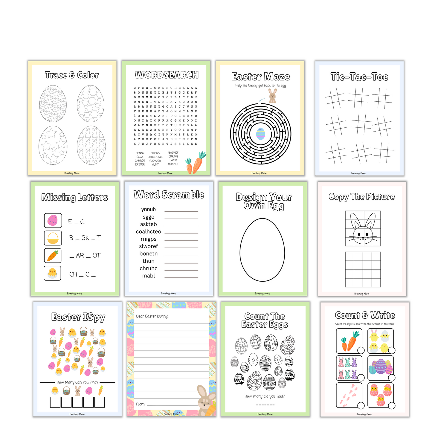 Easter Coloring and Activity Book