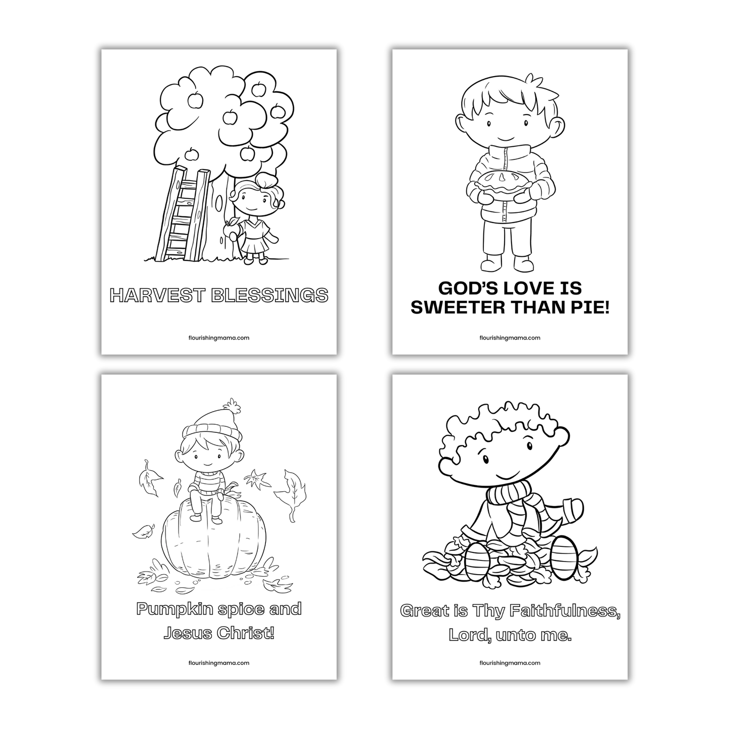 Christian Fall Coloring Pages