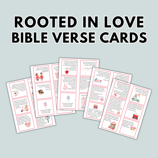 Rooted in Love Bible Verse Cards