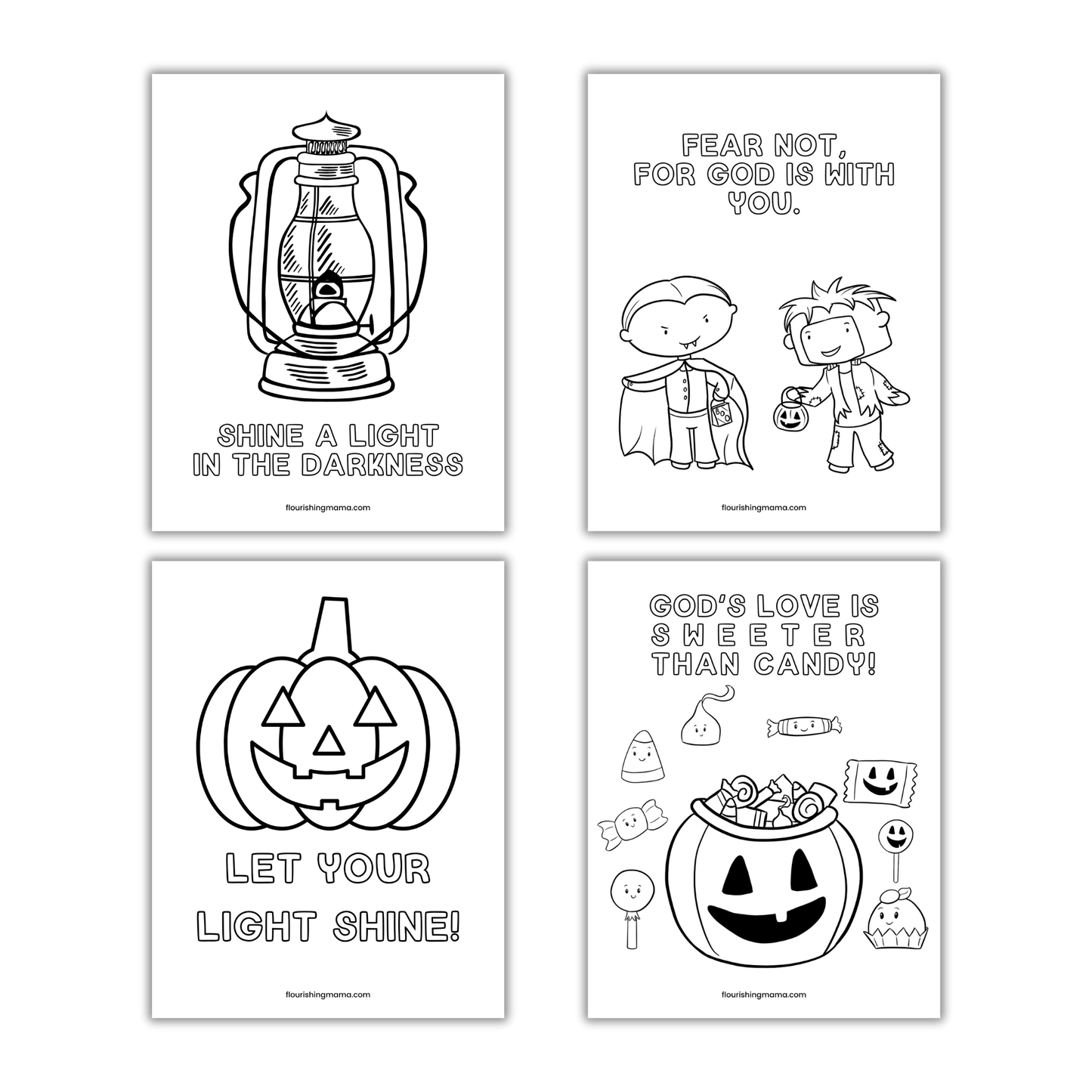 Christian Halloween Coloring Pages