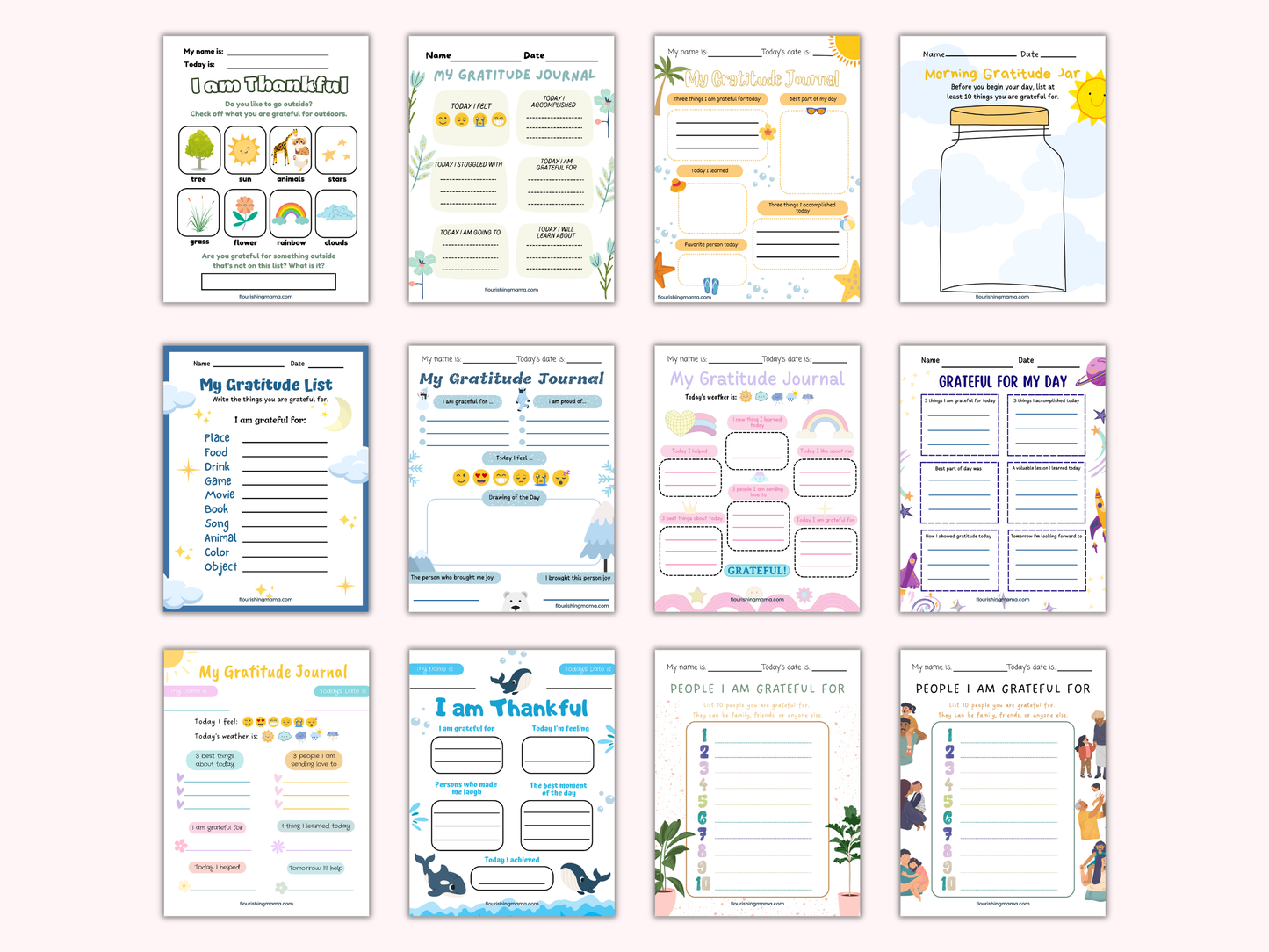 Printable Gratitude Journal for Kids