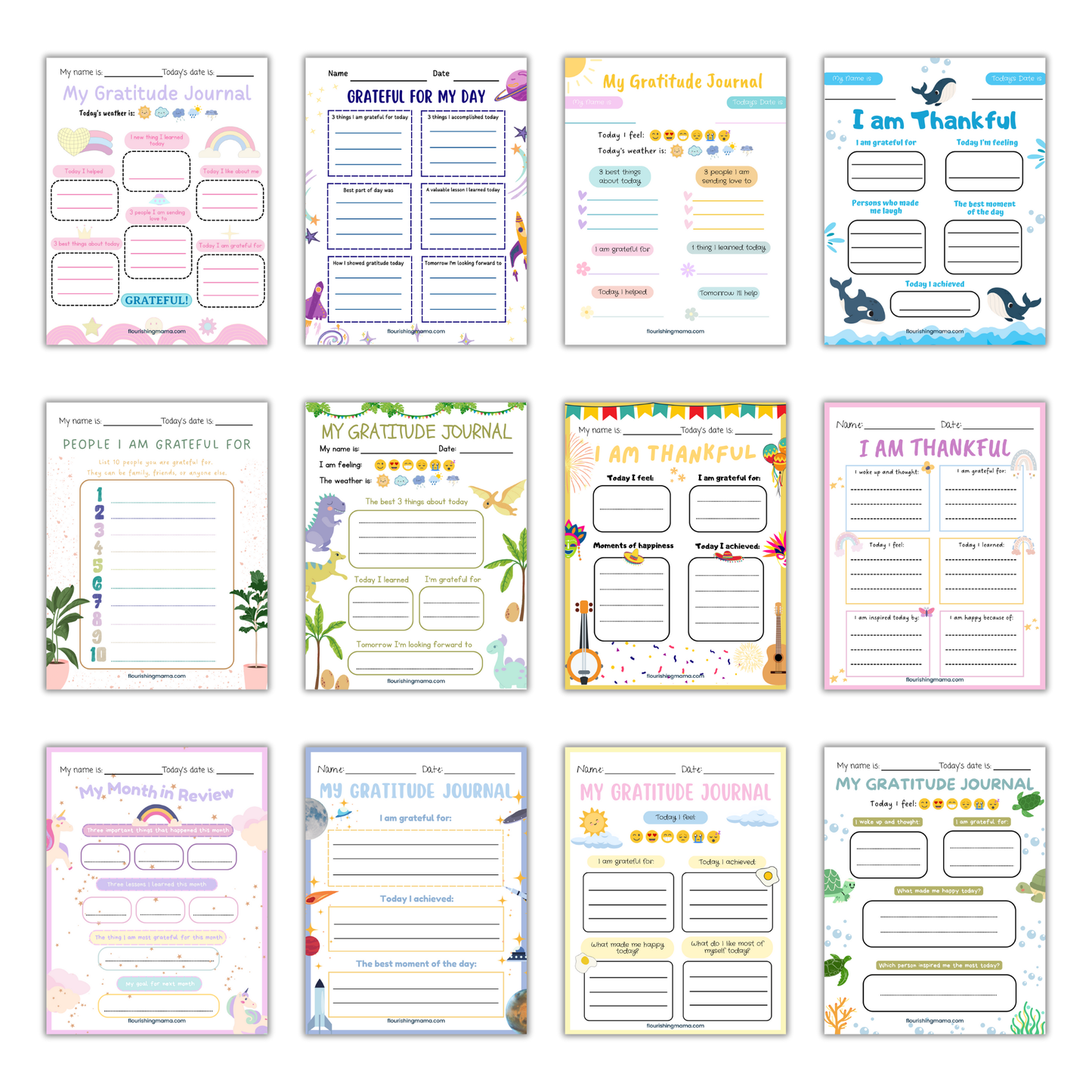 Printable Gratitude Journal for Kids