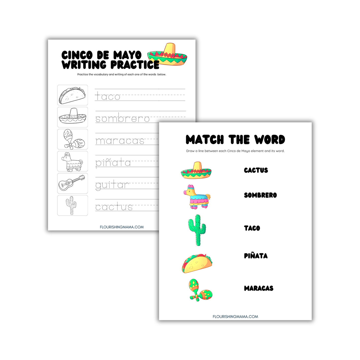 Cinco de Mayo Coloring and Activity Book