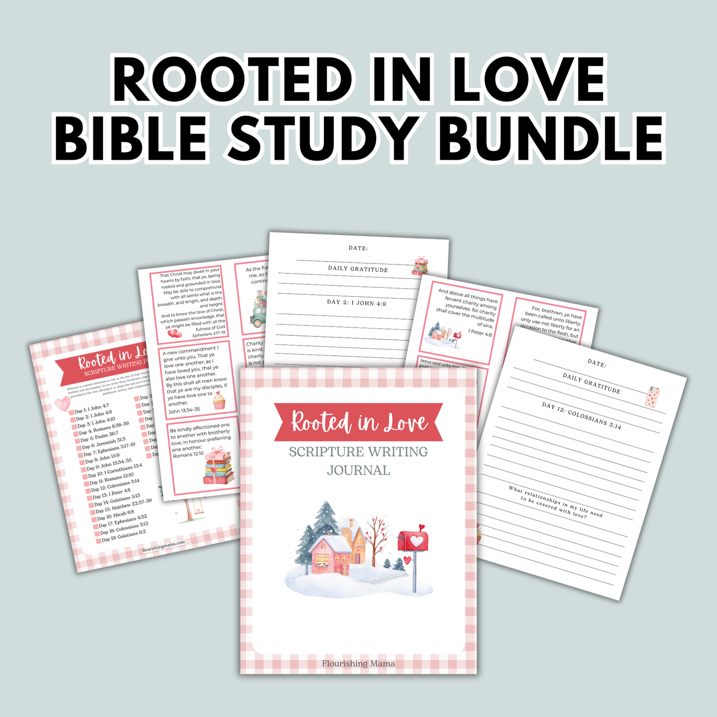 Rooted in Love Scripture Writing Bundle