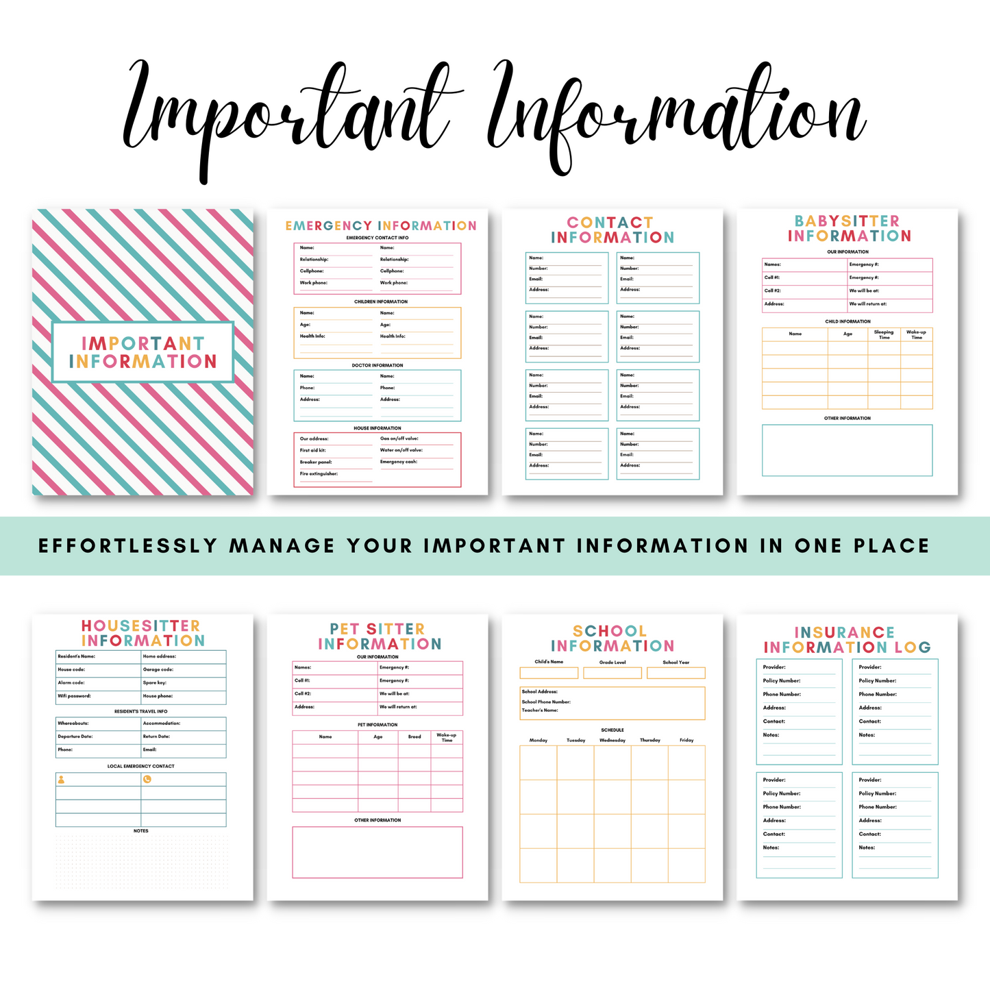 Printable Home Management Binder for Christian Homemakers
