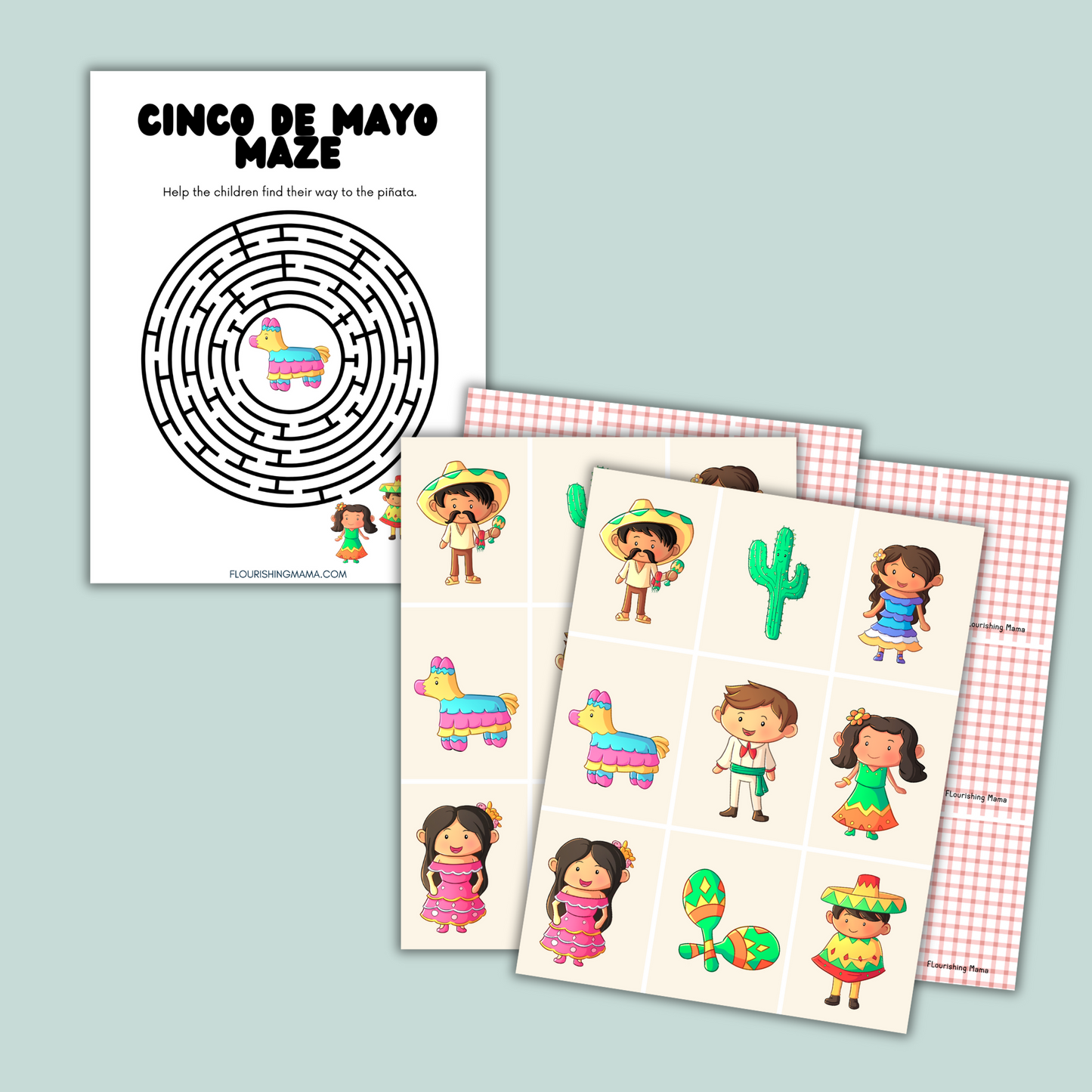 Cinco de Mayo Coloring and Activity Book