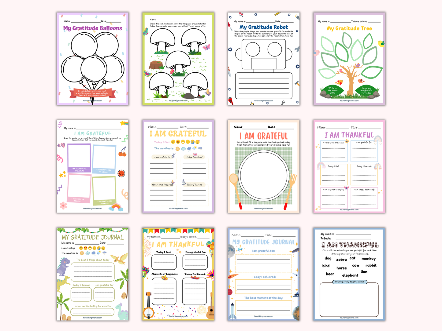 Printable Gratitude Journal for Kids