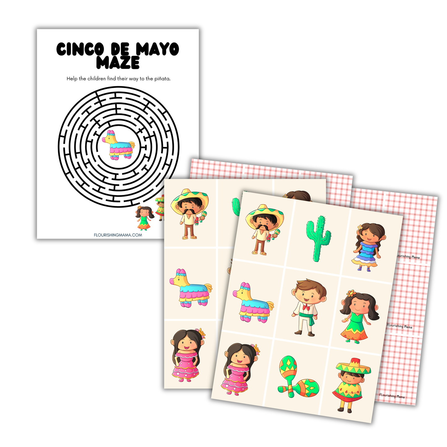 Cinco de Mayo Coloring and Activity Book